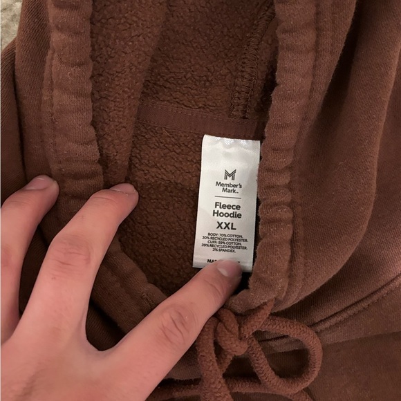 Brown Blank Hoodie NWOT - Picture 3 of 3